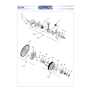 Mini Rok Clutch Housing Plate Mini Rok Clutch Housing Plate
