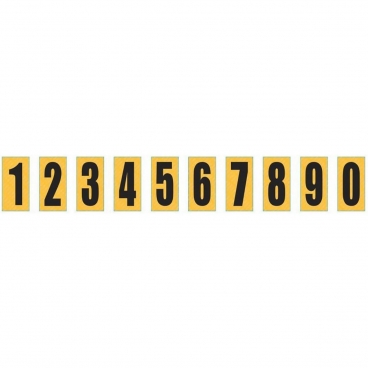 Side Pod Numbers - Yellow/Black