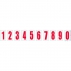 Side Pod Numbers - Red/White