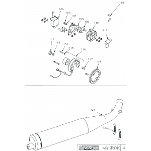 Mini Rok Ignition Assembly & Exhaust