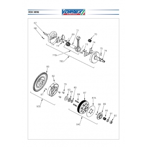 Mini Rok Crankshaft / Pistons / Clutch